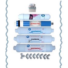 Cebilon Aura-Silver-Platinum-Plus Uyumlu Su Arıtma Cihazı Filtresi,5 Li Filtre Seti.