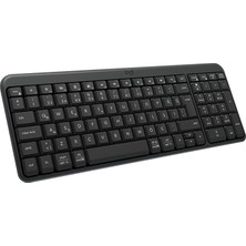 K250 Kablosuz Tam Boyutlu Kompakt Bluetooth Türkçe Q Klavye, Siyah