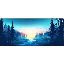 Gaming Mouse Pad 90X40 Mouse Pad Xxl Büyük Oyuncu Ofis Mause Pad Mousepad (Mavi, 90X40 Cm)