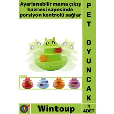 Wintoup #oyuncak Evcil Hayvan Etkileşimli Zeka Geliştirici Ilgi Çekici Dayanıklı Ayarlanabilir Porsiyon Kontrolü Mama Ödül Hazneli Yatmaz Kedi Köpek Oyuncağı
