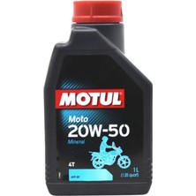 Moto 20W/50 4t 1 Lt 4 Zamanlı Mineral Motosiklet Yağı