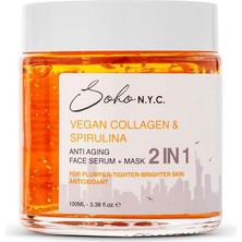 N.y.c. Vegan Kolajen Anti Aging-Yaşlanma Karşıtı Durulanmayan Maske Etkili Serum 100 ml