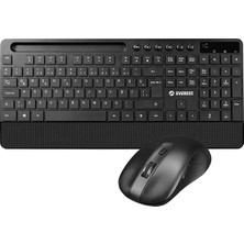 Everest KM-9676 Siyah Multimedya Tablet-Telefon Standlı Bileklik Ağrı Engelleyicili Uzun Menzilli