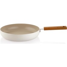 Ceramoni Seramik Tava 28 Cm-Krem