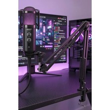 Regard Rgb Set USB Ekholu Oyuncu ve Yayıncı Mikrofonu (Kayıt Gaming Tiktok Twitch Canlı Yayın D
