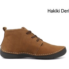 Gönderi(r) Kadın Taba  Bağcıklı Hakiki Deri Comfort Bot