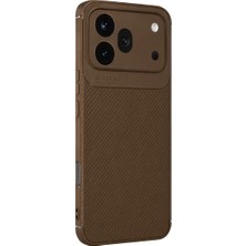 Decostyle Newface Huawei Honor 600 Pro Auto Focus Karbon Kapak - Kahverengi