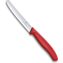 6.7831 Swissclassic 11CM Domates & Sosis Bıçağı, Paslanmaz Çelik Kirmizi, Classic
