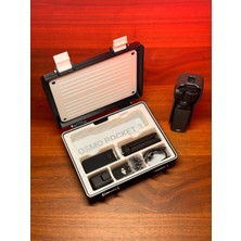 3D Snaxx Dji Osmo Pocket 3 Uyumlu Airtag Bölmeli Taşıma ve Koruma Kutusu – Aksesuar Organizer Sert Kılıf (17X19X7 Cm)