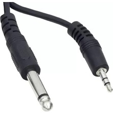Sh 3.5 mm Stereo Erkek-6.3 mm Mono Erkek 1 Metre Ara Kablo Najmaddin