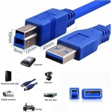 Metre USB 3.0 Yazıcı Kablosu 1 Metre USB 3.0 Printer Kablosu Am Bm Kablo