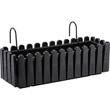 Antrasit Askılı Balkon Saksı Takım 9 Lt No 2