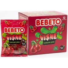 Bebeto Vişne  Aromalı Yumuşak Şeker Jelibon 80 G  12 Adet