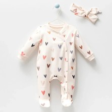 Mou&kou %100 Organik Pamuk Bebek Tulumu ve Bandana - Rahat ve Yumuşak