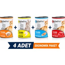 Karışık Lezzet Kedi Konservesi 400 gr x 4 Adet Ekonomik Paket