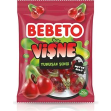 Bebeto Vişne  Aromalı Yumuşak Şeker Jelibon 80 G  3 Adet