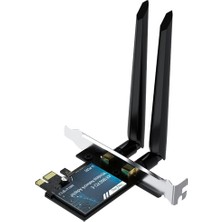 AX1800 Wi-Fi 6 Alıcı ve Bluetooth 5.2 Adaptör 5db Dual Anten Pcıe Wifi Ağ Kartı