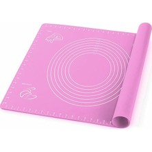 Silikon Hamur Matı, 40X50 Cm, Farklı Renk Seçeneği (Pembe)
