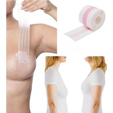 Munico 3 Adet 5 Metre Görünmez Push Up Göğüs Göğüsdikleştirici Kaldırıcı Kaldırma Pedi Su Geçirmez Bandı