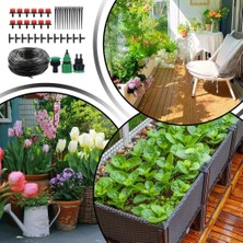Munico 10 Metre Bahçe Damla Sulama Sistemi Otomatik Sisleme Su Sulama Sistemi Bahçe Için Ev Balkonu Teras