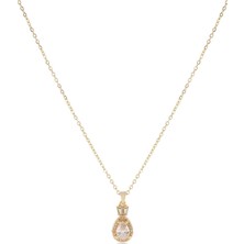 Marka Çelik Baget Kolye Gold 45CM