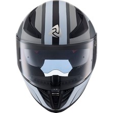 Nukro YM-853 Flash Red Black Kapalı Kask