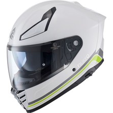 Nukro YM-853 Strip White Kask