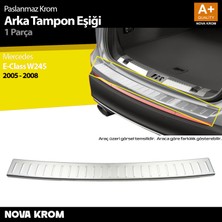 Nova Krom Mercedes B Class W245 Krom Arka Tampon Eşiği 2005-2008