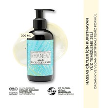 Rhaneva Hassas Ciltler için Kurutmayan Yüz Temizleme Jeli, Organik ve Vegan Sertifikalı, 200 ml
