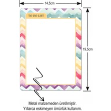 İyi Fikirler Dalga Desenli Yaz Sil Buzdolabı Notluk Alışveriş Listesi Manyetik Metal Magnet To Do List Kalem Hediyeli