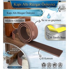 Uydee 1 Adet Kahverengi Kapı Altı Rüzgar Soğuk Önleyici Eva Toz Tutucu Koku Önleyici Kapı Altı Rüzgar Önleyici Sünger Soğuk Hava Toz Böcek ve Ses Yalıtım Fitili Enerji Tasarruflu Kapı Altı Izolasyon Bandı