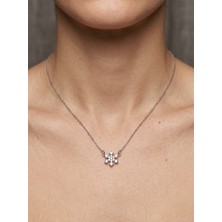 Aytekin Jewelry Kar Tanesi Benzeri Ilginç Şekilli Kolye 925 Ayar Gümüş