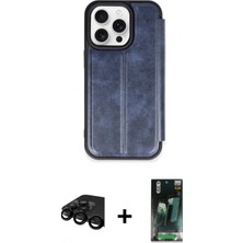 Marsilyan™- iPhone 15 Pro Max Kılıf Zirve Yansıma Serisi - Şeffaf 360 Full Body Arka Koruyucu + Raze Metal Kamera Lens - Sh