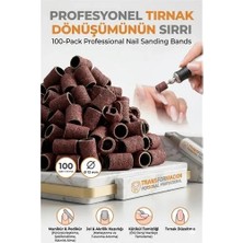 sbodurhome 100 Adet 13 mm Tırnak Zımparası Manikür Pedikür Yüzük Zımpara Seti 723052