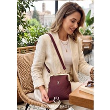 Bellezza Collection Bordo Kadın Omuz Çantası – Modern Şehir Stili