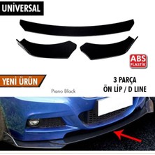 Sare Tuning Skoda Fabia 1999-2008 3 Parça Piano Black Lip Premium Ön Tampon Eki