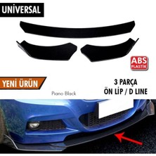 Sare Tuning Citroen Ds3 2014-2016 3 Parça Piano Black Lip Premium Ön Tampon Eki