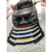 Sare Tuning Audi A6 2008-2011 4 Parça Beyaz Dilli Ön Ek Piano Black Lip