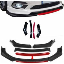 Sare Tuning Renault Kadjar 4 Parça Kırmızı Ön Ek Piano Black Lip