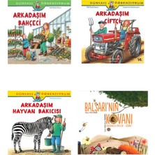 Türkiye İş Bankası Yayınları Dünyayı Öğreniyorum( Arkadaşım Hayvan Bakıcısı-Çiftçi-Bahçeci)+Balsarının Kovanı 4 Kitap Set