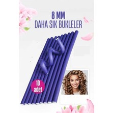 sbodurhome Sosis Latex Bigudi - Isısız Saç Bigudisi - 10 Adet 8 mm 721913