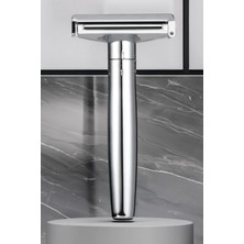 Qualis Q18 Ayarlanabilir Full Metal Manuel Tıraş Makinesi + 5 Adet Platinum Yaprak Jilet