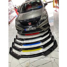 Sare Tuning Hyundai I10 2013-2017 4 Parça Kırmızı Ön Tampon Eki Piano Black Lip