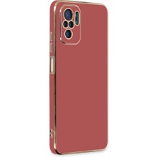 sbodurhome Xiaomi Redmi Note 10 Kılıf Volet Silikon - Kırmızı