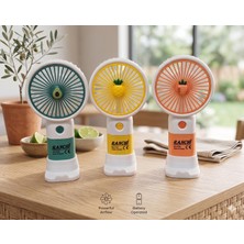 Tekno Tarz 58 Şarjlı Mini El Fanı Taşınabilir Fan 3 Kademeli Serinleticisi Vantilatör Telefon Standlı