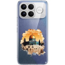 TechTree Poco F8 Ultra Uyumlu Mescid-I Aksa Tasarımlı Baskılı Silikon Kılıf