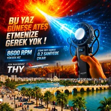 Sevsenka Xenon Smart El Fanı Boyun Fanı | Peltier Soğutmalı Gerçek Klima Etkisi | Orijinal Sony 18650 Vtc Pil | 20 Saat Kullanım | 8600 Rpm | Taşınabilir Serinlik | Yazın Vazgeçilmezi