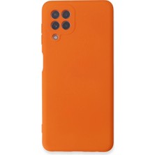 sbodurhome Samsung Galaxy A22 Kılıf Nano Içi Kadife Silikon - Turuncu