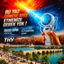 Sevsenka Xenon Smart El Fanı Boyun Fanı | Peltier Soğutmalı Gerçek Klima Etkisi | Orijinal Sony 18650 Vtc Pil | 20 Saat Kullanım | 8600 Rpm | Taşınabilir Serinlik | Yazın Vazgeçilmezi