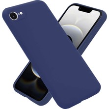 sbodurhome Apple Iphone 16E Kılıf Nano Içi Kadife Silikon - Lacivert